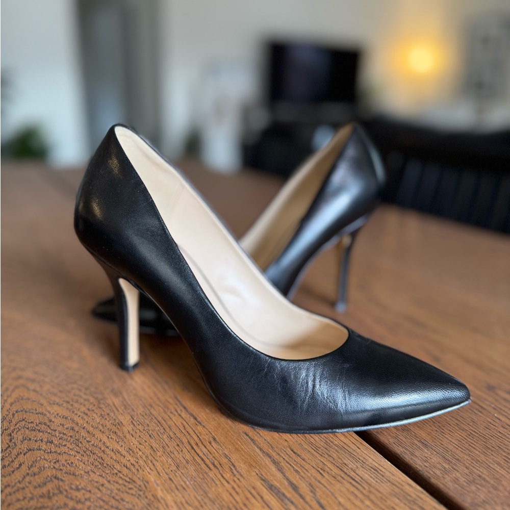 Nine West Black Flax Heels